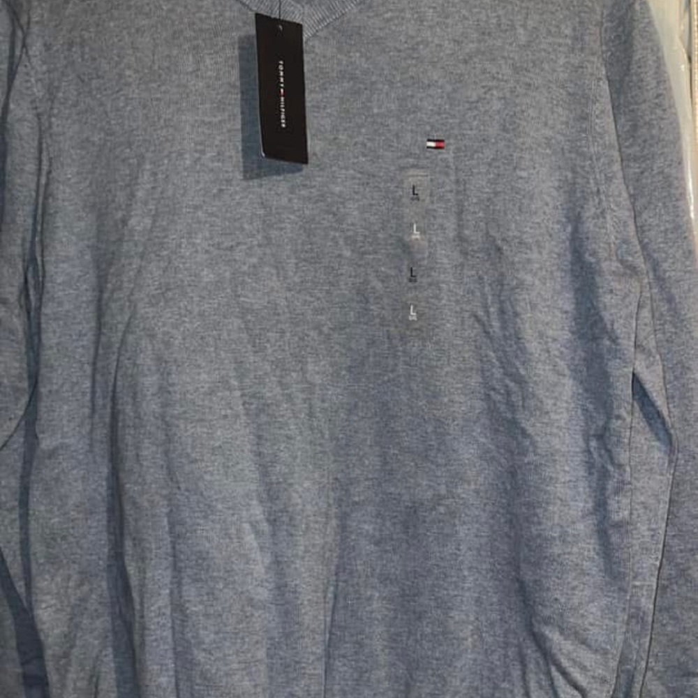 Tommy Hilfiger Men's Heather Gray Long Sleeve Shirt